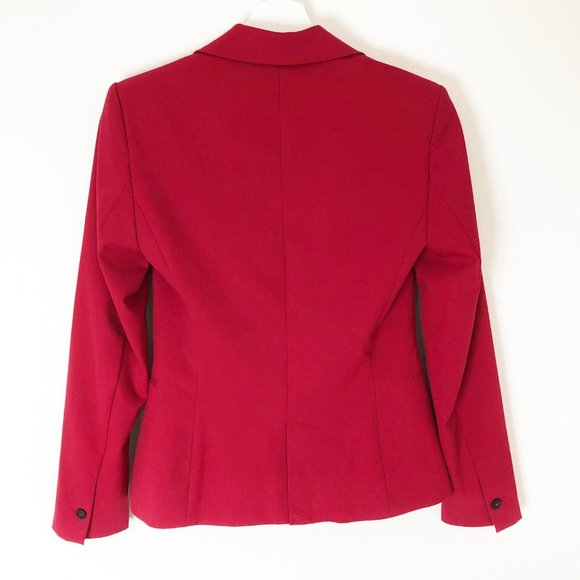 NWT Zara Tailored Single Button Red Blazer Jacket - Picture 9 of 11